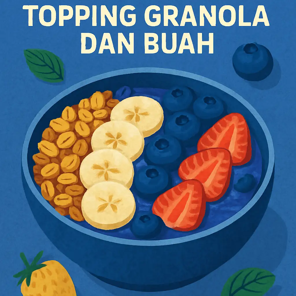Resep Smoothie Bowl dengan Topping Granola dan Buah